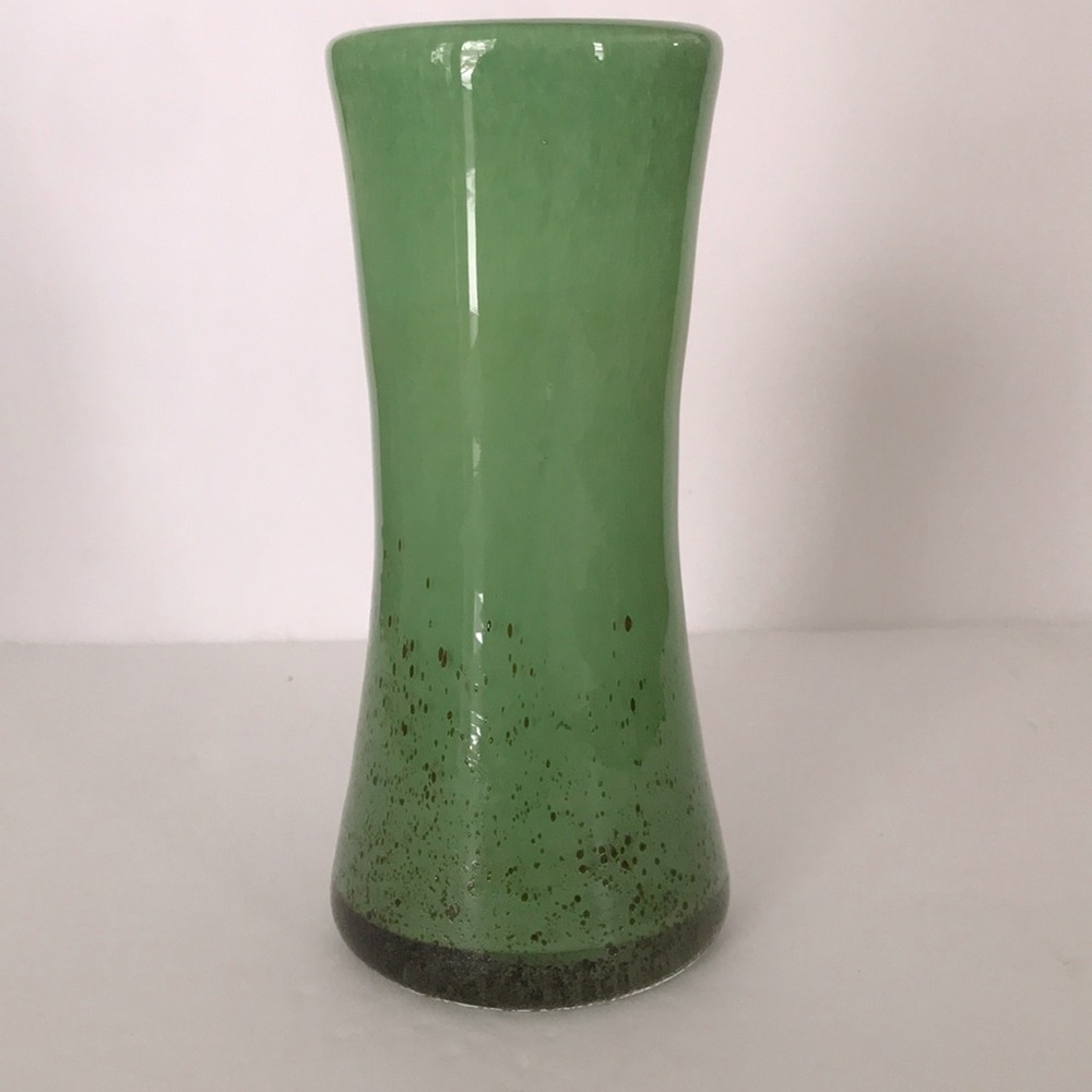 Hand Blown Vase Green